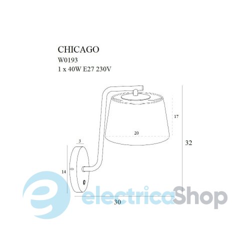 Бра MAXLIGHT CHICAGO W0193
