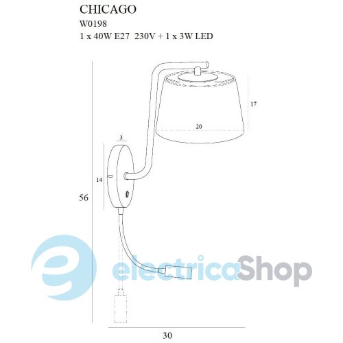Бра MAXLIGHT CHICAGO W0198