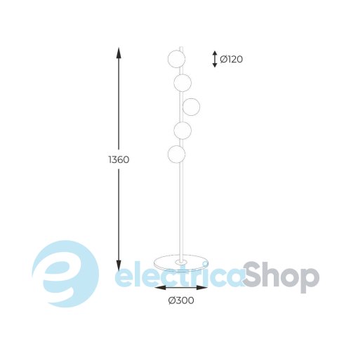 Торшер Zuma Line LUNA 5662