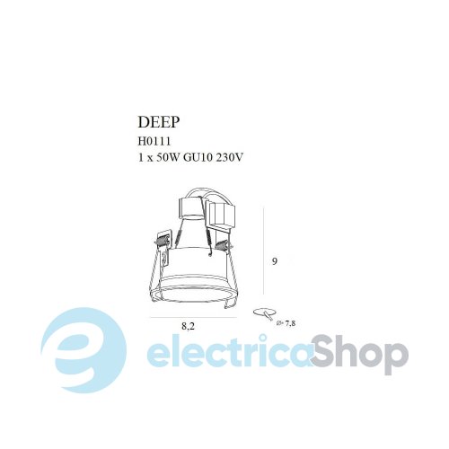 Вбудований точковий світильник MAXLIGHT DEEP  H0111