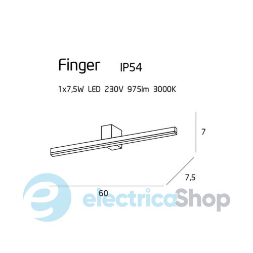 Настінний світильник MAXLIGHT FINGER60 W0155