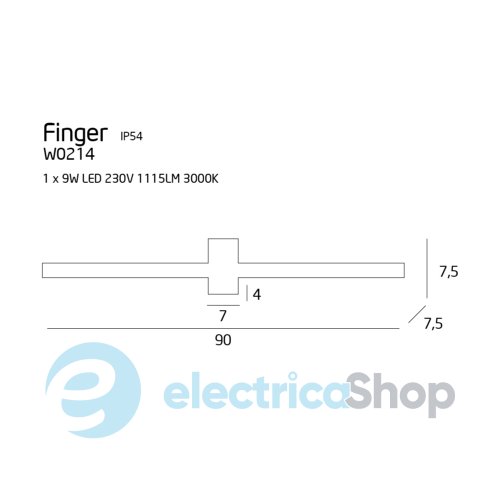 Настінний світильник MAXLIGHT FINGER90 W0214