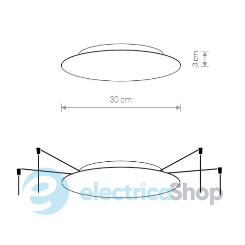Основание для светильников Nowodvorski CAMELEON CANOPY A MINI G/WH 10264