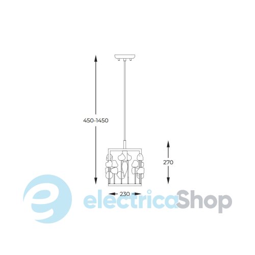 Люстра Zuma Line CAROLINE P0541-01B-SDAC
