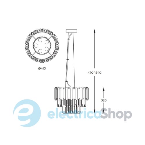 Люстра Zuma Line GLADIUS P0535-05B-F4AC