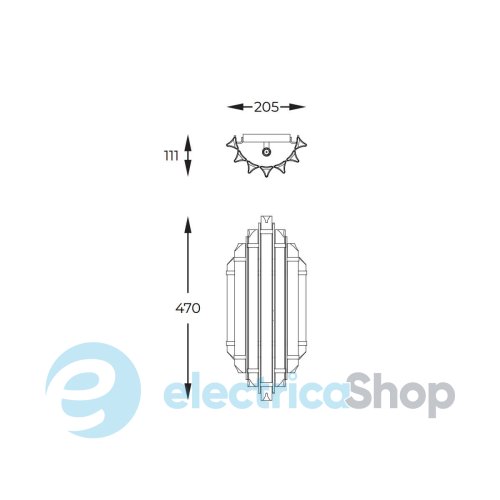 Бра Zuma Line GLADIUS W0535-01B-B5J7
