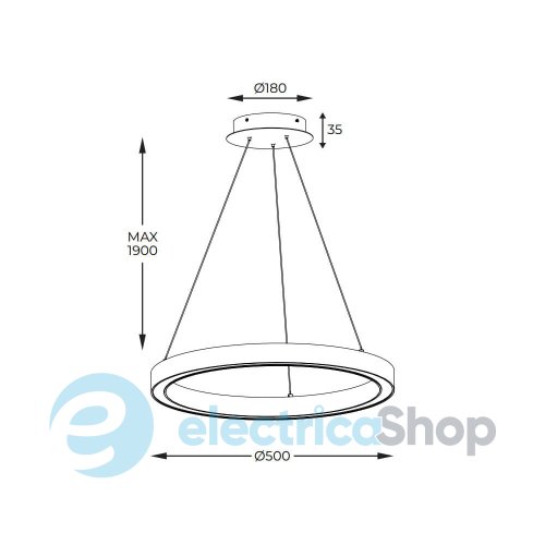 Люстра Zuma Line CARLO PL200910-500-GD