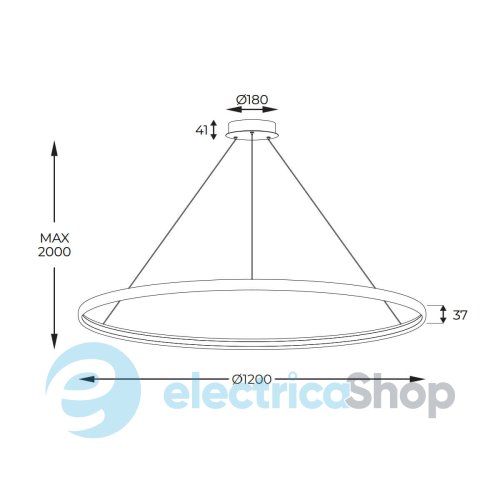 Люстра Zuma Line CARLO PL210503-1200-BK