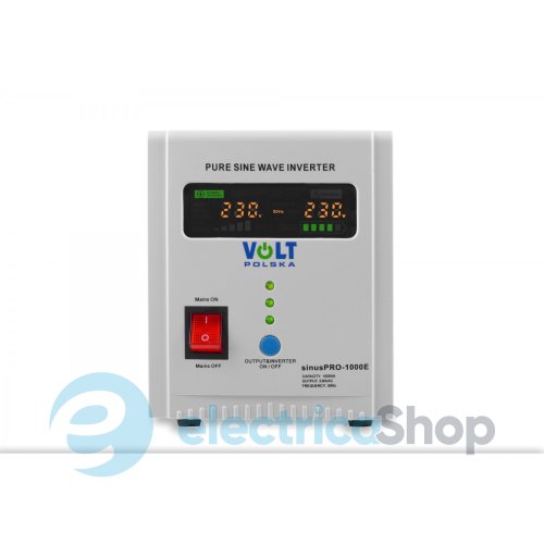 Источник резервного питания 12/230V ИБП VOLT Sinus PRO 1000E 12/230 В (700/1000 Вт)