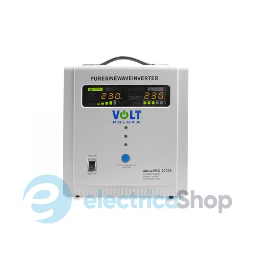 Джерело резервного живлення 12/230V ДБЖ VOLT Sinus PRO 2000E 12/230 В (1250/2000 Вт)