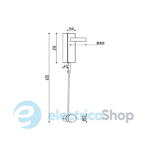 Настінний світильник Kloodi DECO WA-HX052 5W 3K GD LED 5W 3000K 100° 420LM