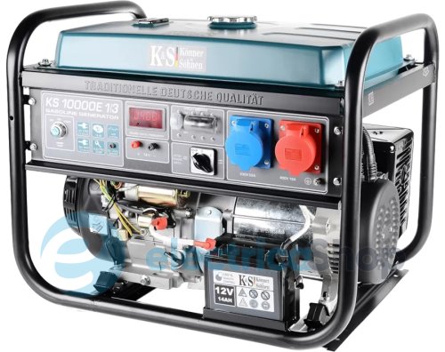 Бензиновий генератор 7,5кВт KS10000E  Könner & Söhne 1/3ф