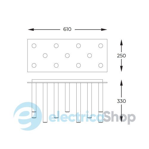 Люстра Zuma Line LOYA C0461-11C-S8S8