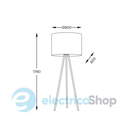 Торшер Zuma Line NALLU 3130