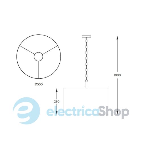 Люстра Zuma Line P06-GD-BL INGA