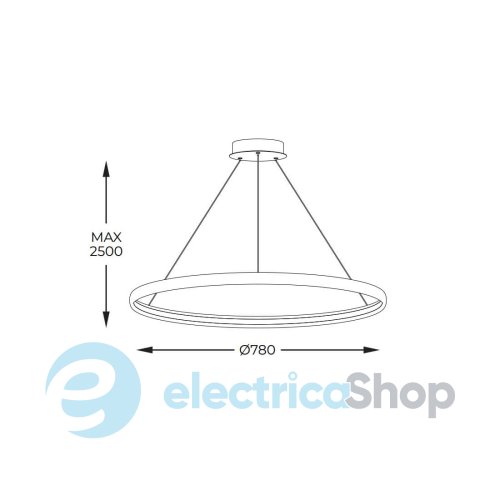 Подвесной светильник Zuma Line CIRCLE 78 LA0716/1-WH