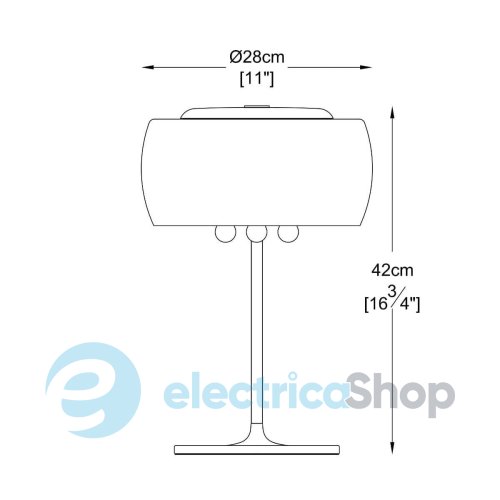 Настільна лампа Zuma Line CRYSTAL T0076-03E-F4FZ