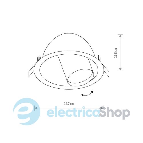 Світильник Nowodvorski DOT black 8826