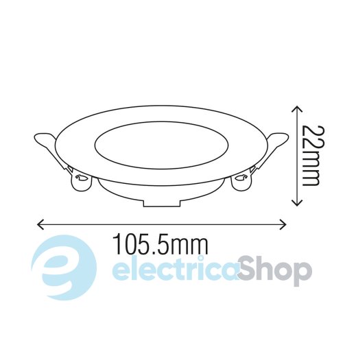 Світильник вбудований Horoz AURA-5 5W 4200K 016-068-0005-060
