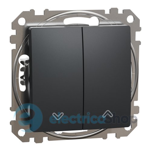 Выключатель для жалюзи 2-кл SE Sedna Design SDD114104 черный