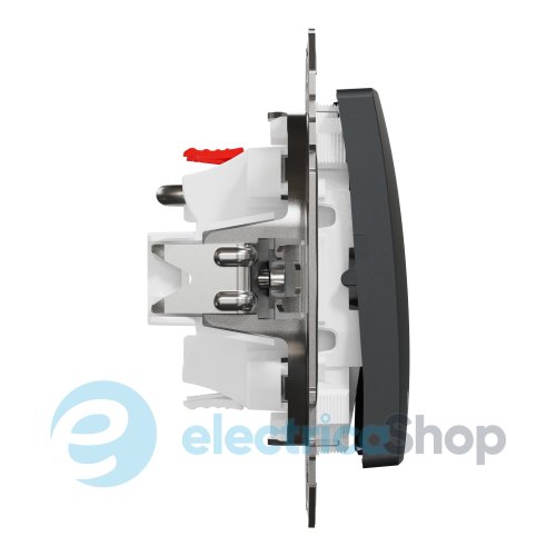Вимикач кнопковий 2-кл. до жалюзі для серії Sedna Design Schneider Electric SDD114114 чорний