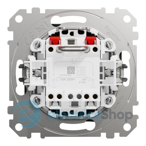 Вимикач кнопковий 2-кл. до жалюзі для серії Sedna Design Schneider Electric SDD114114 чорний