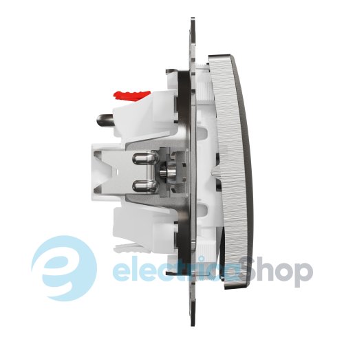 Вимикач кнопковий 2-кл. до жалюзі для серії Sedna Elements Schneider Electric SDD170114 алюміній матовий