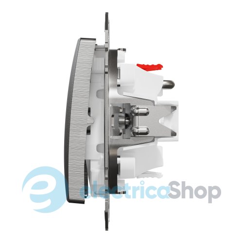 Вимикач кнопковий 2-кл. до жалюзі для серії Sedna Elements Schneider Electric SDD170114 алюміній матовий