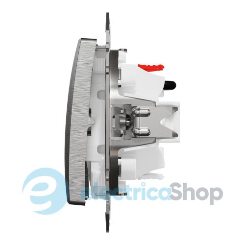 Вимикач кнопковий 2-кл. до жалюзі для серії Sedna Elements Schneider Electric SDD170104 алюміній матовий