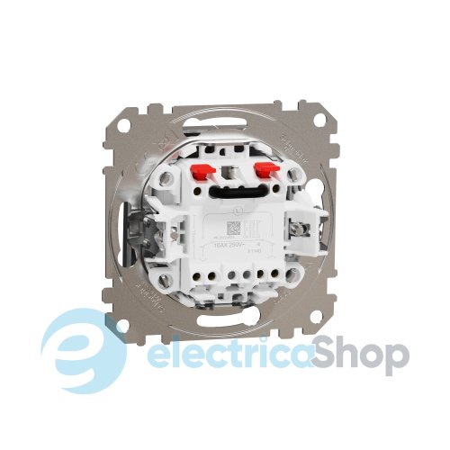 Вимикач кнопковий 2-кл. до жалюзі для серії Sedna Elements Schneider Electric SDD170104 алюміній матовий