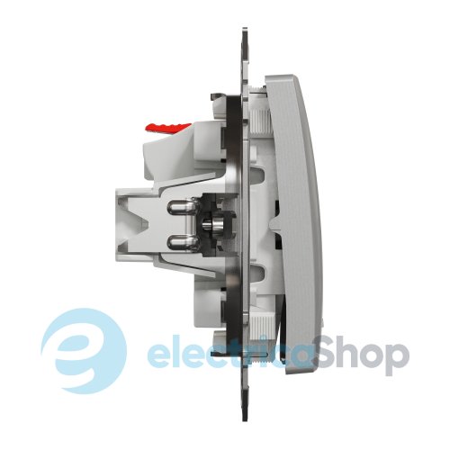 Выключатель с подсветкой 1-кл SE Sedna Design SDD113101L алюминий