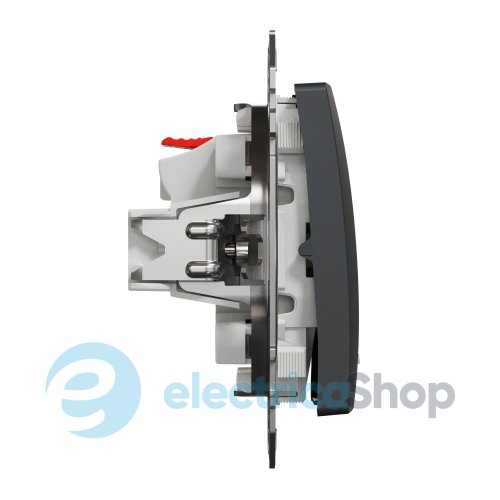 Выключатель с подсветкой 1-кл SE Sedna Design SDD114101L черный