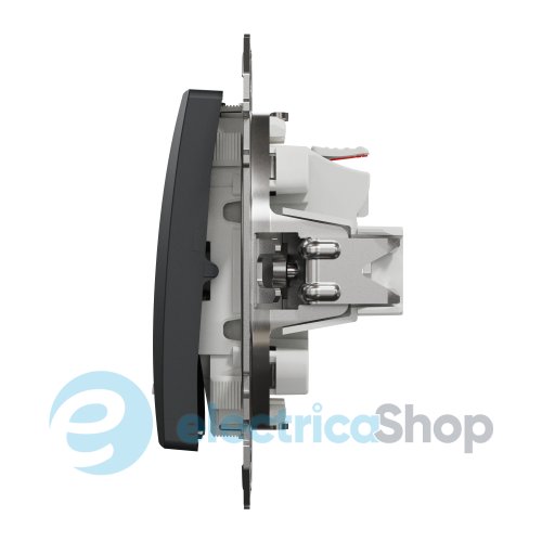 Выключатель с подсветкой 1-кл SE Sedna Design SDD114101L черный