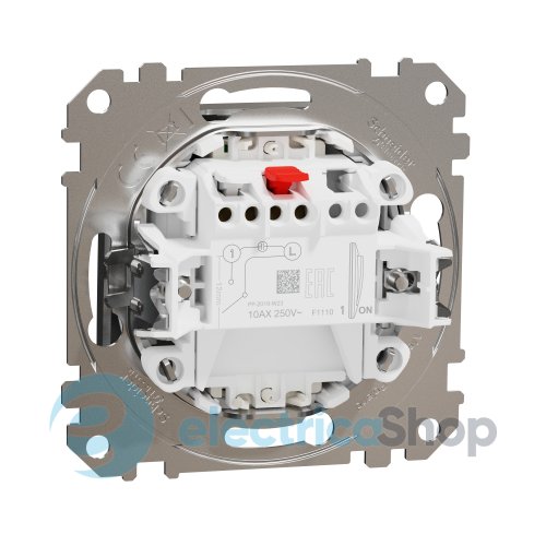 Выключатель с подсветкой 1-кл SE Sedna Elements SDD170101L матовый алюминий