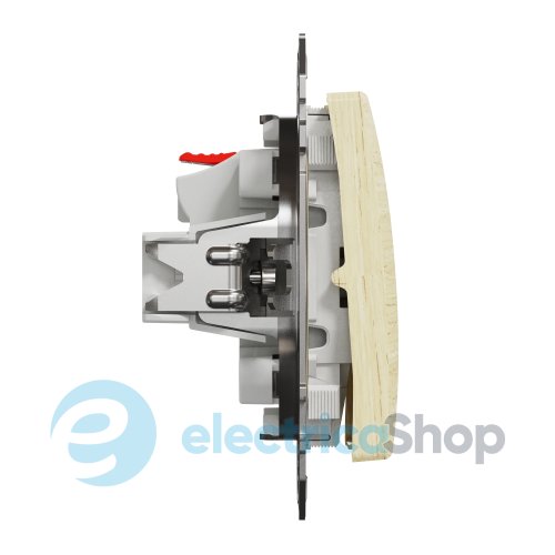 Выключатель с подсветкой 1-кл SE Sedna Elements SDD180101L береза