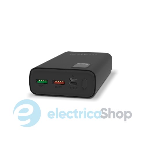 Повербанк VIDEX TITANUM 727S (27362) 20000mAh 22.5W Black
