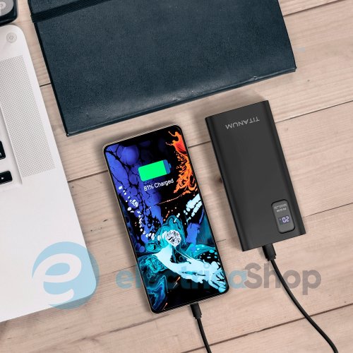 Повербанк VIDEX TITANUM 727S (27362) 20000mAh 22.5W Black