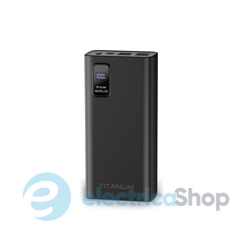 Повербанк VIDEX TITANUM 728S (27364) 30000mAh 22.5W Black