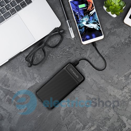 Повербанк VIDEX TITANUM 913 (27356) Black 20000mAh