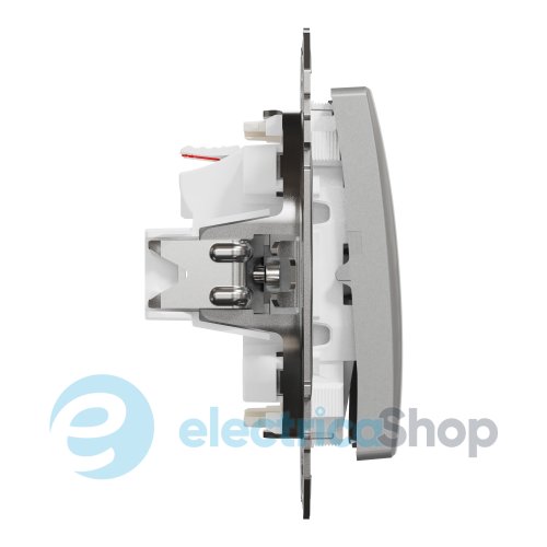 Выключатель с подсветкой 2-кл SE Sedna Design SDD113105L алюминий