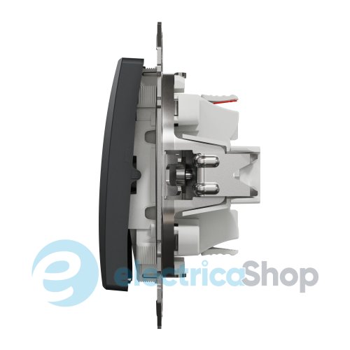 Кнопочный переключатель 1-кл SE Sedna Design SDD114116 черный