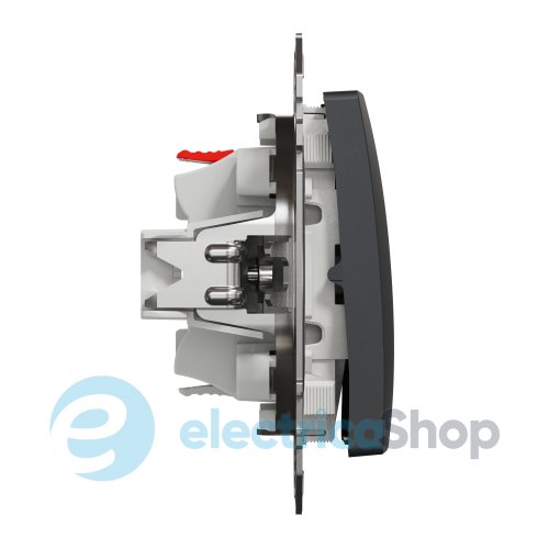 Кнопочный переключатель 1-кл SE Sedna Design SDD114116 черный