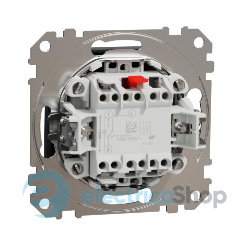 Кнопочный переключатель 1-кл SE Sedna Design SDD114116 черный