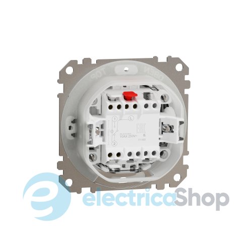 Переключатель 1-кл IP44 SE Sedna Elements SDD270106 матовый алюминий