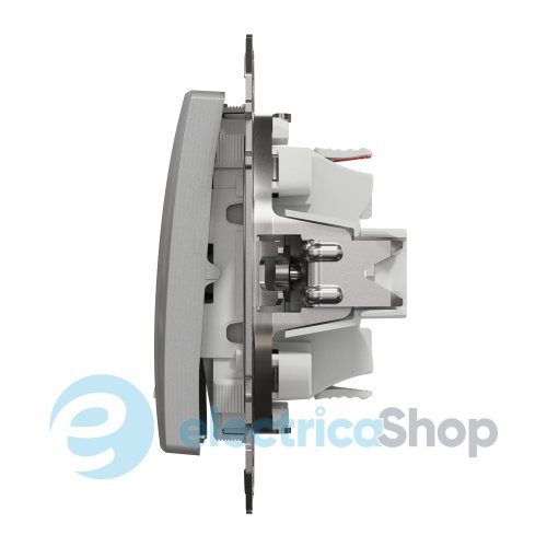 Переключатель с подсветкой 1-кл SE Sedna Design SDD113106L алюминий