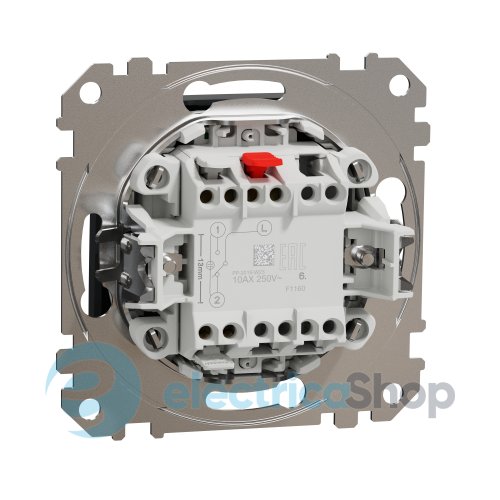 Переключатель с подсветкой 1-кл SE Sedna Design SDD114106L черный