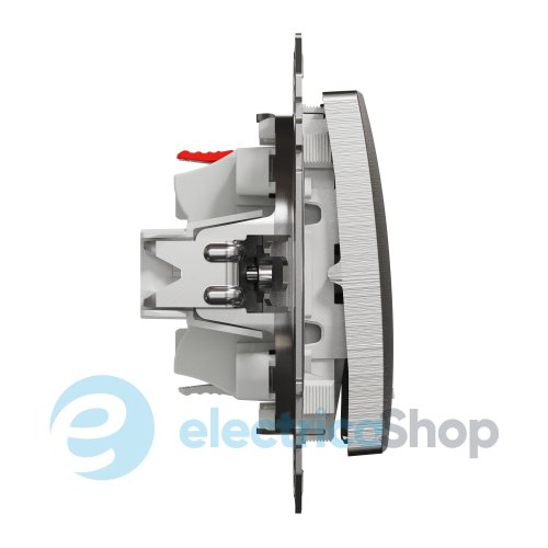 Перемикач з підсв. 1-кл. для серії Sedna Elements Schneider Electric SDD170106L алюміній матовий