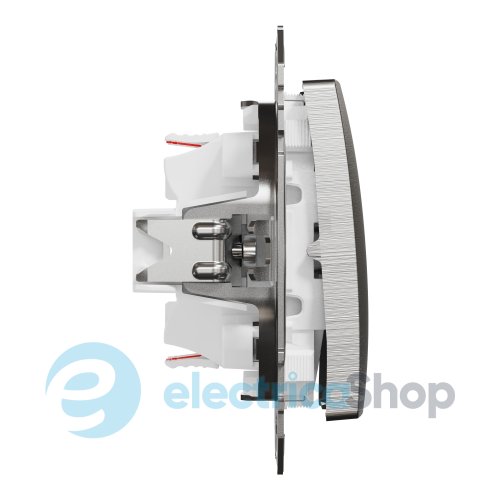 Перемикач 2-кл. для серії Sedna Elements Schneider Electric SDD170108 алюміній матовий