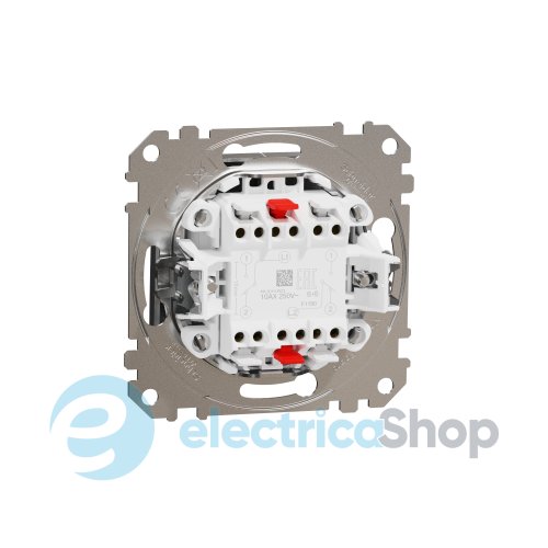 Перемикач 2-кл. для серії Sedna Elements Schneider Electric SDD170108 алюміній матовий
