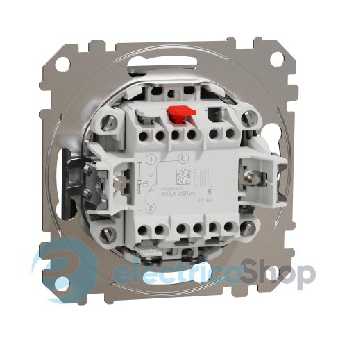 Перемикач 1-кл. для серії Sedna Elements Schneider Electric SDD170106 алюміній матовий